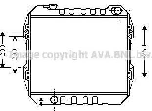 Ava Quality Cooling TO 2268 - Радиатор, охлаждане на двигателя vvparts.bg