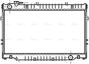 Ava Quality Cooling TO 2221 - Радиатор, охлаждане на двигателя vvparts.bg