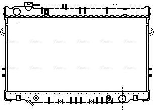 Ava Quality Cooling TO 2222 - Радиатор, охлаждане на двигателя vvparts.bg