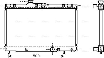 Ava Quality Cooling TO 2273 - Радиатор, охлаждане на двигателя vvparts.bg