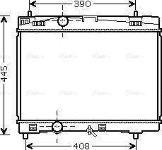 Ava Quality Cooling TOA2357 - Радиатор, охлаждане на двигателя vvparts.bg