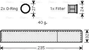 Ava Quality Cooling TO D349 - Изсушител, климатизация vvparts.bg