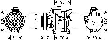 Ava Quality Cooling TO K450 - Компресор, климатизация vvparts.bg