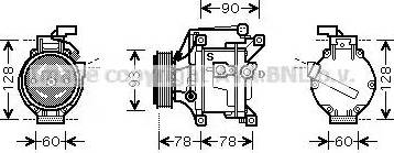 Ava Quality Cooling TO K468 - Компресор, климатизация vvparts.bg