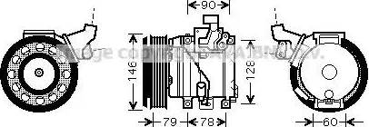 Ava Quality Cooling TO K467 - Компресор, климатизация vvparts.bg