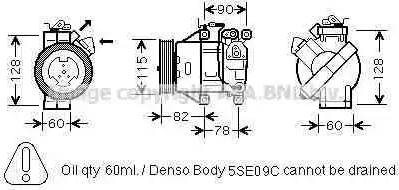 Ava Quality Cooling TO K479 - Компресор, климатизация vvparts.bg