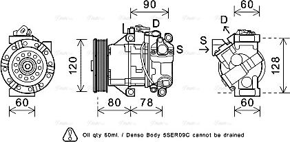 Ava Quality Cooling TOK656 - Компресор, климатизация vvparts.bg