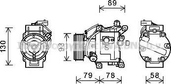 Ava Quality Cooling TOK667 - Компресор, климатизация vvparts.bg