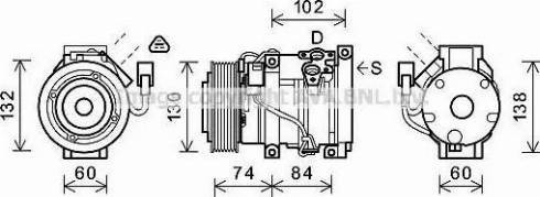 Ava Quality Cooling TOK611 - Компресор, климатизация vvparts.bg