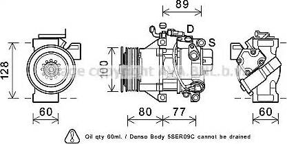 Ava Quality Cooling TOK681 - Компресор, климатизация vvparts.bg