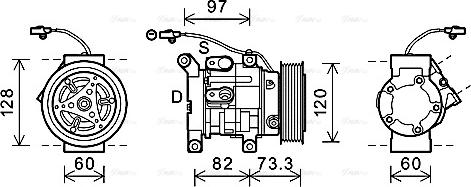 Ava Quality Cooling TOK625 - Компресор, климатизация vvparts.bg