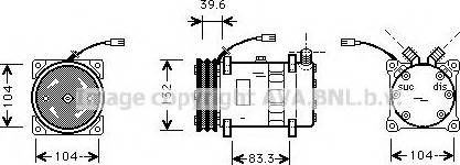 Ava Quality Cooling UVAK094 - Компресор, климатизация vvparts.bg