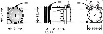 Ava Quality Cooling UVAK045 - Компресор, климатизация vvparts.bg