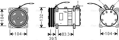 Ava Quality Cooling UVAK048 - Компресор, климатизация vvparts.bg