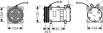 Ava Quality Cooling UVAK042 - Компресор, климатизация vvparts.bg