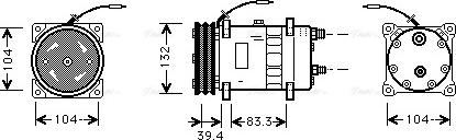 Ava Quality Cooling UV K047 - Компресор, климатизация vvparts.bg