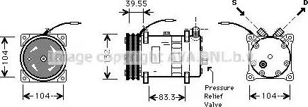 Ava Quality Cooling UVAK057 - Компресор, климатизация vvparts.bg