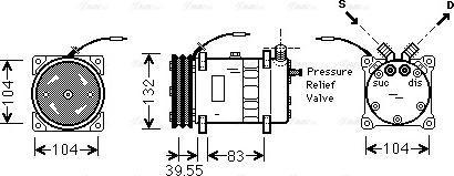 Ava Quality Cooling UVAK064 - Компресор, климатизация vvparts.bg