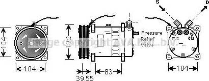 Ava Quality Cooling UVK064 - Компресор, климатизация vvparts.bg