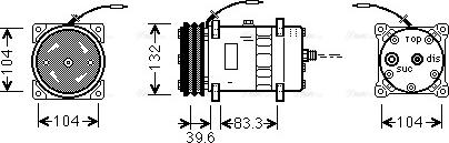 Ava Quality Cooling UVAK038 - Компресор, климатизация vvparts.bg