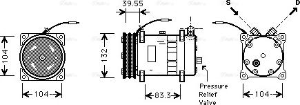 Ava Quality Cooling UVAK113 - Компресор, климатизация vvparts.bg