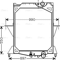 Ava Quality Cooling VL 2042 - Радиатор, охлаждане на двигателя vvparts.bg