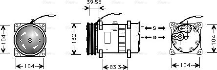 Ava Quality Cooling VLAK039 - Компресор, климатизация vvparts.bg