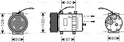 Ava Quality Cooling VLAK030 - Компресор, климатизация vvparts.bg