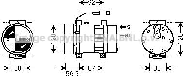 Ava Quality Cooling VLK062 - Компресор, климатизация vvparts.bg