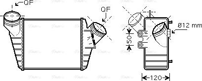 Ava Quality Cooling VN4219 - Интеркулер (охладител за въздуха на турбината) vvparts.bg