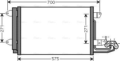 Ava Quality Cooling VN5269D - Кондензатор, климатизация vvparts.bg