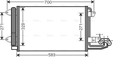 Ava Quality Cooling VN5209D - Кондензатор, климатизация vvparts.bg