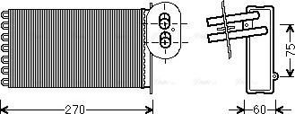 Ava Quality Cooling VN6296 - Топлообменник, отопление на вътрешното пространство vvparts.bg