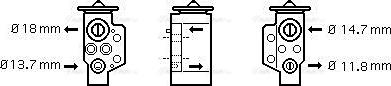 Ava Quality Cooling VN1243 - Разширителен клапан, климатизация vvparts.bg