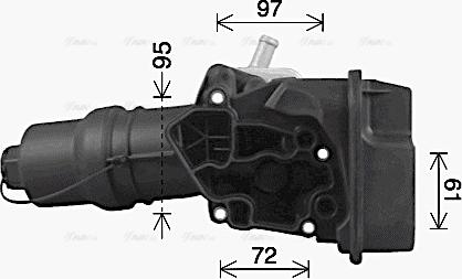 Ava Quality Cooling VN3329H - Маслен радиатор, двигателно масло vvparts.bg