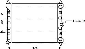 Ava Quality Cooling VN2092 - Радиатор, охлаждане на двигателя vvparts.bg