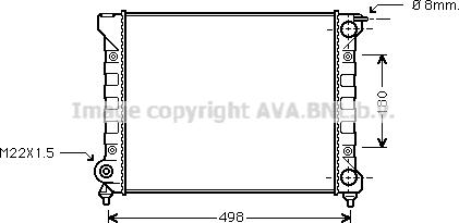 Ava Quality Cooling VN2040 - Радиатор, охлаждане на двигателя vvparts.bg