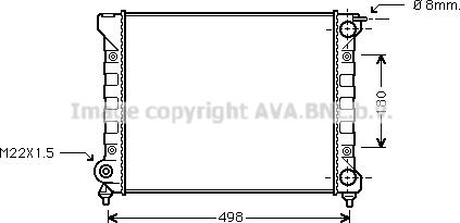 Ava Quality Cooling VN2047 - Радиатор, охлаждане на двигателя vvparts.bg