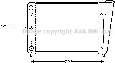 Ava Quality Cooling VN2056 - Радиатор, охлаждане на двигателя vvparts.bg