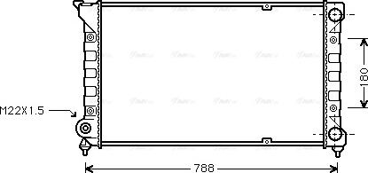 Ava Quality Cooling VN2066 - Радиатор, охлаждане на двигателя vvparts.bg