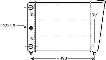 Ava Quality Cooling VN2009 - Радиатор, охлаждане на двигателя vvparts.bg