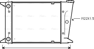 Ava Quality Cooling VN2006 - Радиатор, охлаждане на двигателя vvparts.bg