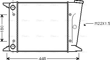 Ava Quality Cooling VN2001 - Радиатор, охлаждане на двигателя vvparts.bg