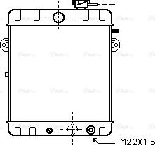 Ava Quality Cooling VN2007 - Радиатор, охлаждане на двигателя vvparts.bg