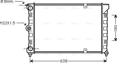 Ava Quality Cooling VN2018 - Радиатор, охлаждане на двигателя vvparts.bg