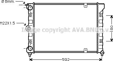 Ava Quality Cooling VN2084 - Радиатор, охлаждане на двигателя vvparts.bg