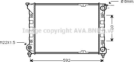 Ava Quality Cooling VN2085 - Радиатор, охлаждане на двигателя vvparts.bg