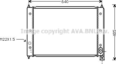 Ava Quality Cooling VN2034 - Радиатор, охлаждане на двигателя vvparts.bg