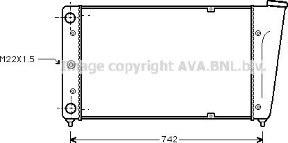 Ava Quality Cooling VN2020 - Радиатор, охлаждане на двигателя vvparts.bg