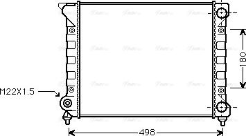 Ava Quality Cooling VN2070 - Радиатор, охлаждане на двигателя vvparts.bg